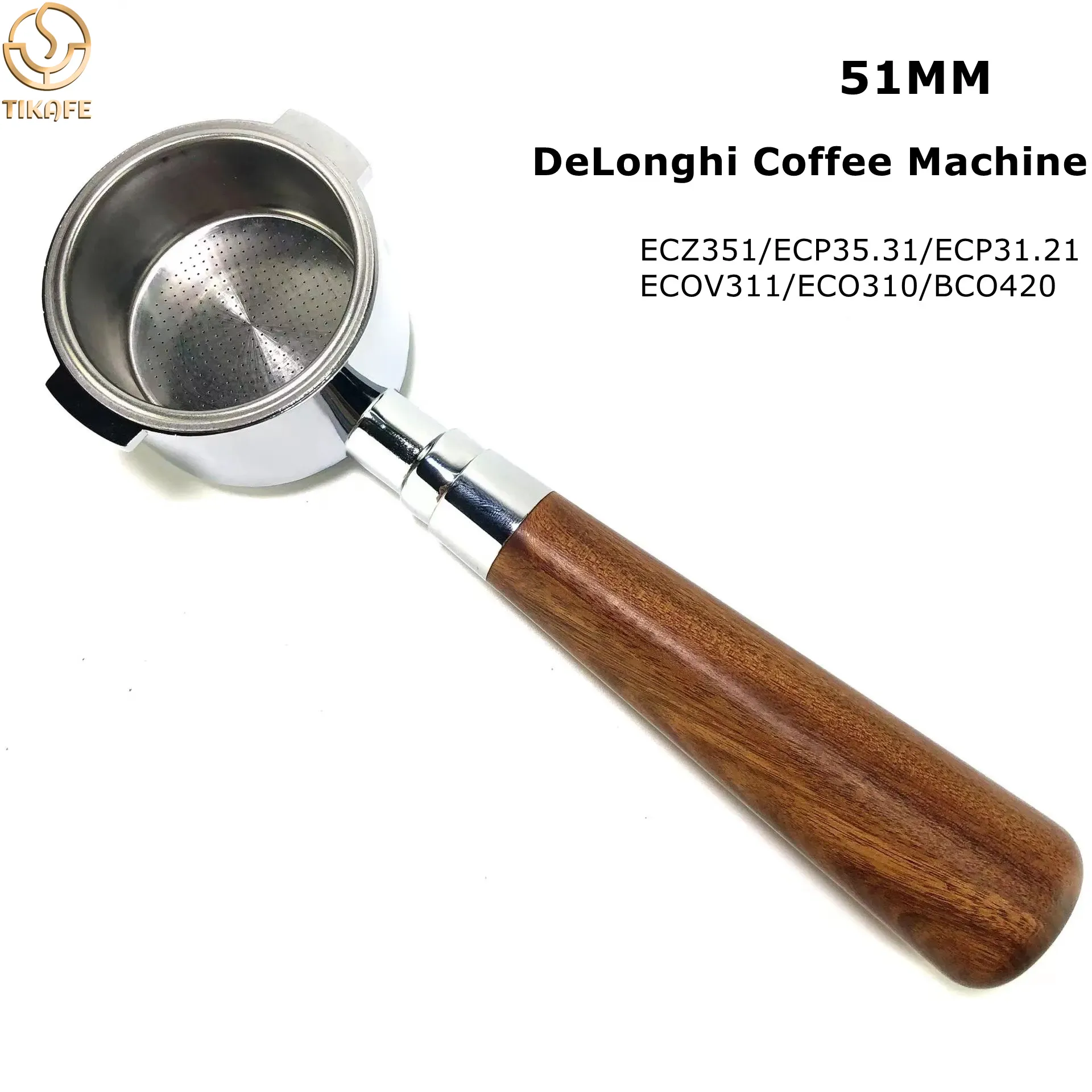 Delonghi Espresso Ecp3420 - Бездонный портафильтр 51 мм для кофемашин