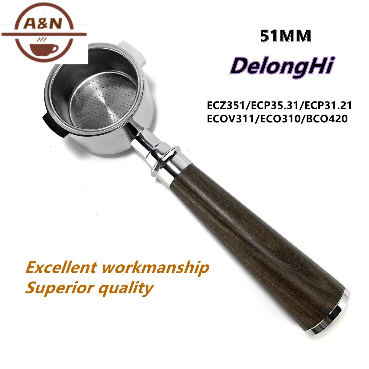 Delonghi Espresso Ecp3420 - Бездонный кофейный портафильтр из нержавеющей стали