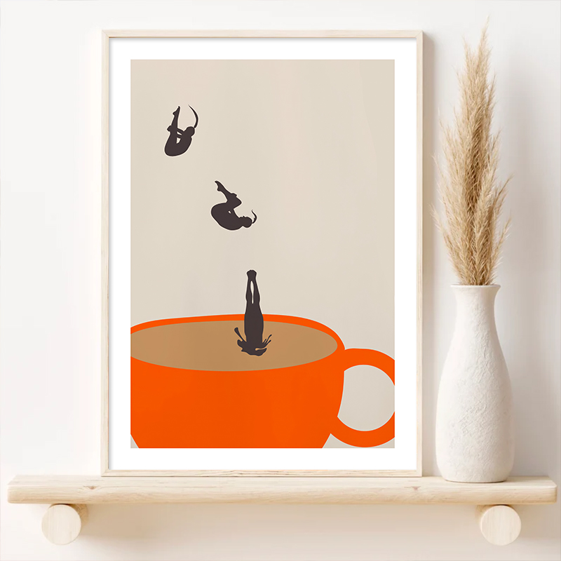 Забавная девушка, кофе, чайная – обзор и цена Coffee Tea Picture