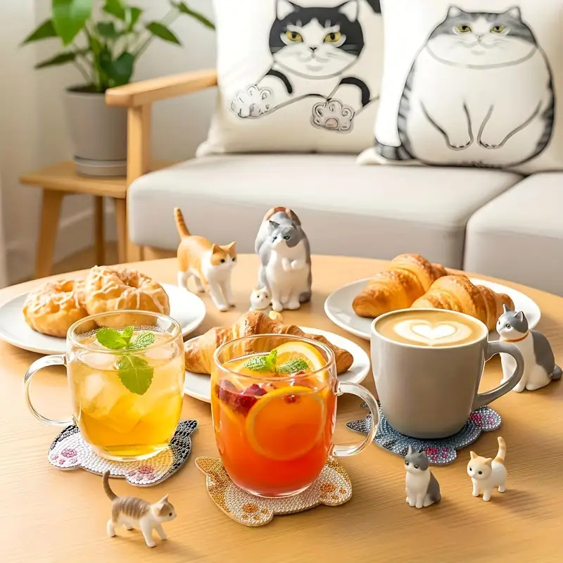 Набор из 8 деревянных ковриков – обзор и цена Mug Tea Coffee