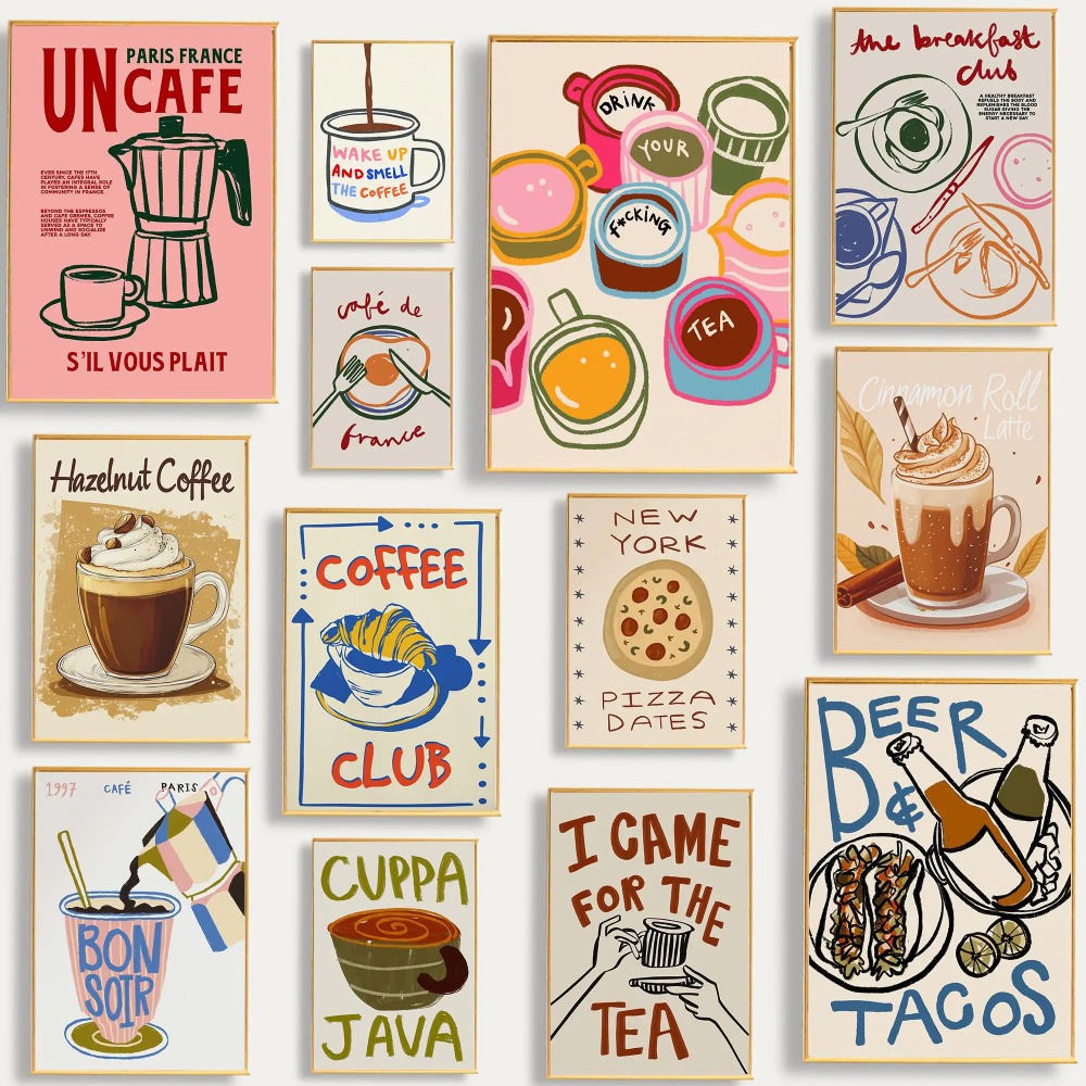 Ретро-постер с изображением ко – обзор и цена Coffee Tea Picture