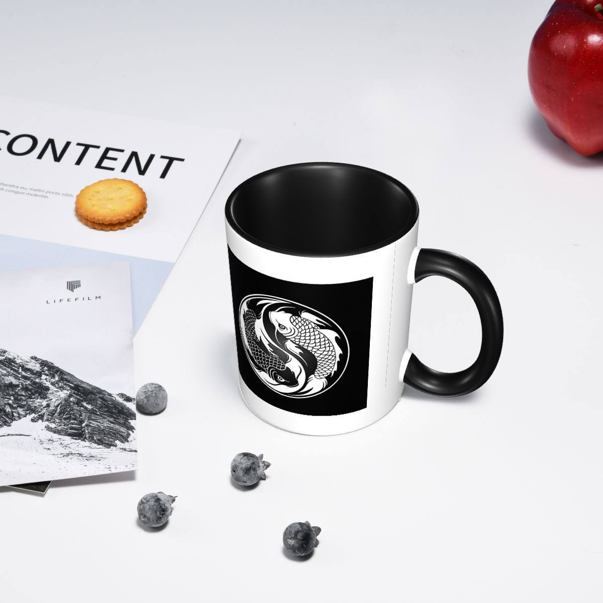 Черно-белая кружка с рыбой Инь – обзор и цена Coffee Tea Yin Yang